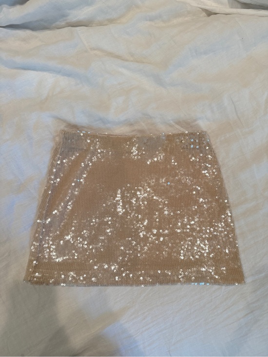 REVOLVE Dresses & Skirts - Elodie Reed Sequin Mini Skirt - Champagne